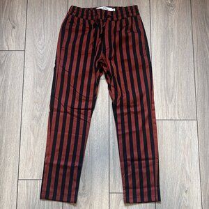 Topman Stretch Skinny Striped Trousers